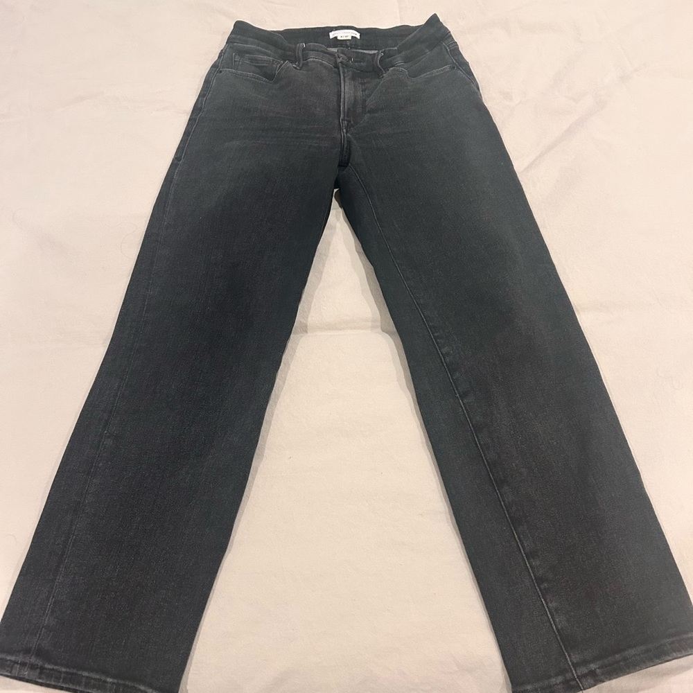 Good American Good Legs CROP Straight Jeans - Picture 1 of 7